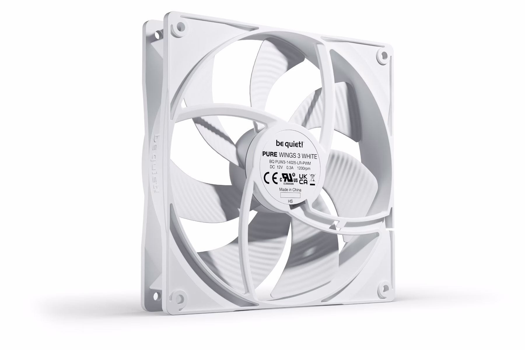 Be quiet PURE WINGS 3 140mm PWM White Silent Essential Case Fan | BL112 thumbnail 3
