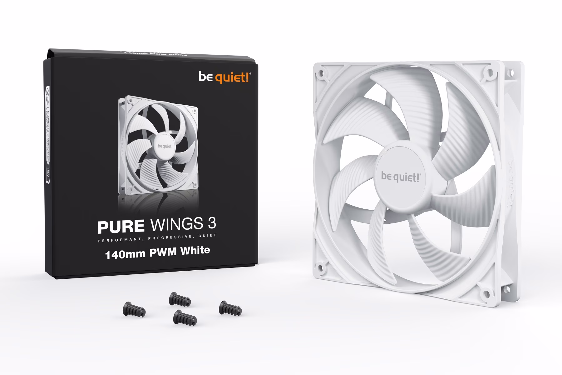 Be quiet PURE WINGS 3 140mm PWM White Silent Essential Case Fan | BL112 thumbnail 2
