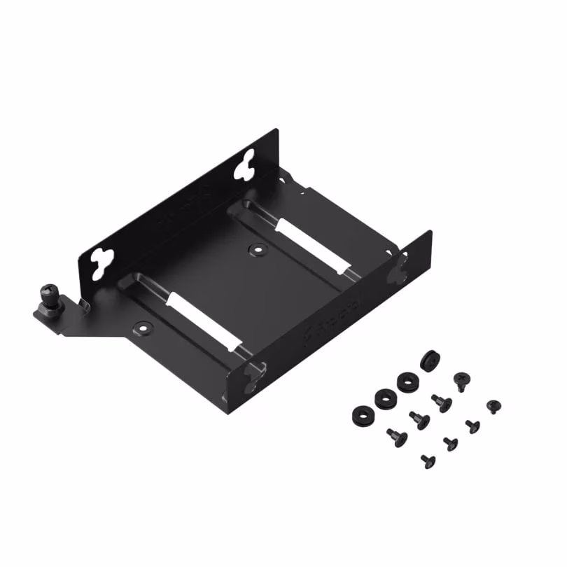 Fractal HDD Tray kit – Type D, 4x HDD dampeners, 4x 6-32 screws for HDD, 4x M3 screws for 2.5” SSD/HDD, 1x captive thumbscrew | FD-A-TRAY-003 thumbnail 3