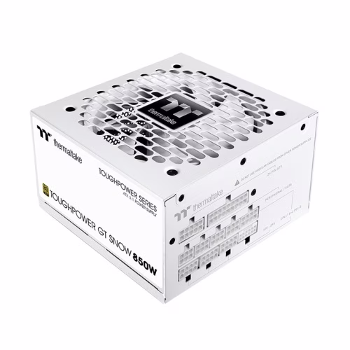 Thermaltake TOUGHPOWER GT Snow 850W Fully Modular Power Supply (PSU), 80 PLUS Gold, ATX 3.1 & PCIe 5.0 Ready, 12V-2x6 Connector | PS-TPT-0850FNFAGK-W – Buy Online