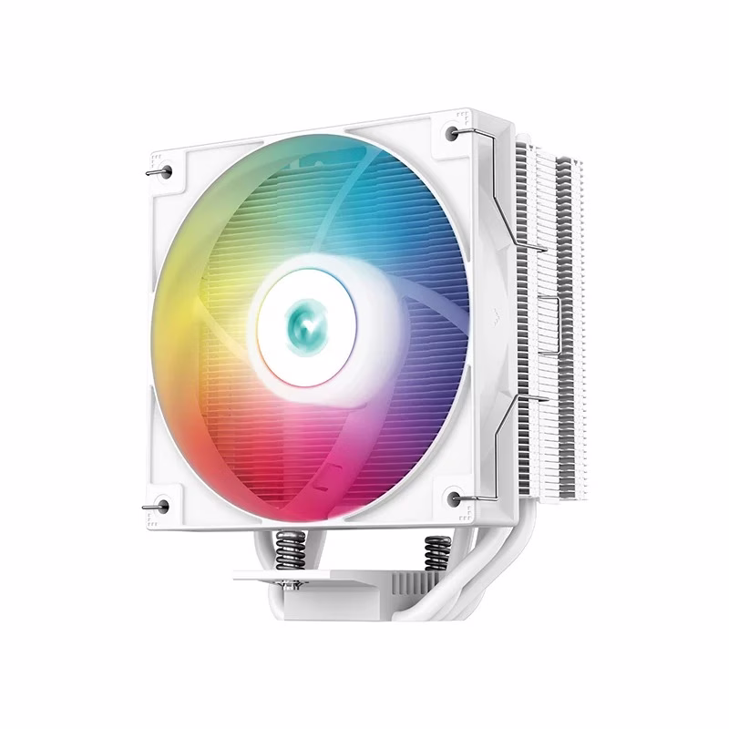 DeepCool AG400 WH ARGB Single Tower 120mm CPU Cooler, 2000 RPM Fan Speed, 75.89 CFM Airflow, ARGB LED, 3.36W Power, ???31.6 DB(A) Fan Noise, LGA1700/1200/AM5/AM4 White | R-AG400-WHANMC-G-2 – Buy Online