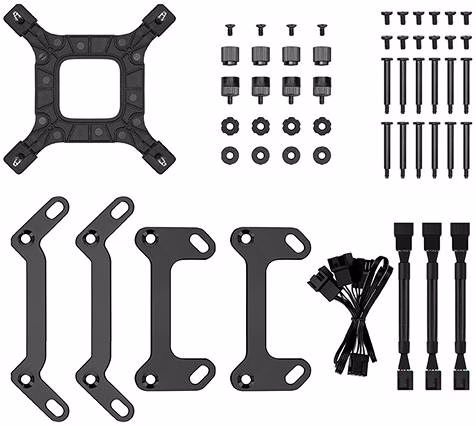 DeepCool LS720 SE AIO Liquid CPU Cooler, 360mm Radiator, 120mm ARGB Fans, 500~2250 RPM Fan Speed, 85.85 CFM Airflow, 3100 RPM Pump Speed, ARGB LED Lights, Hydro Bearing, Black | R-LS720-BKAMMM-G-1 thumbnail 6