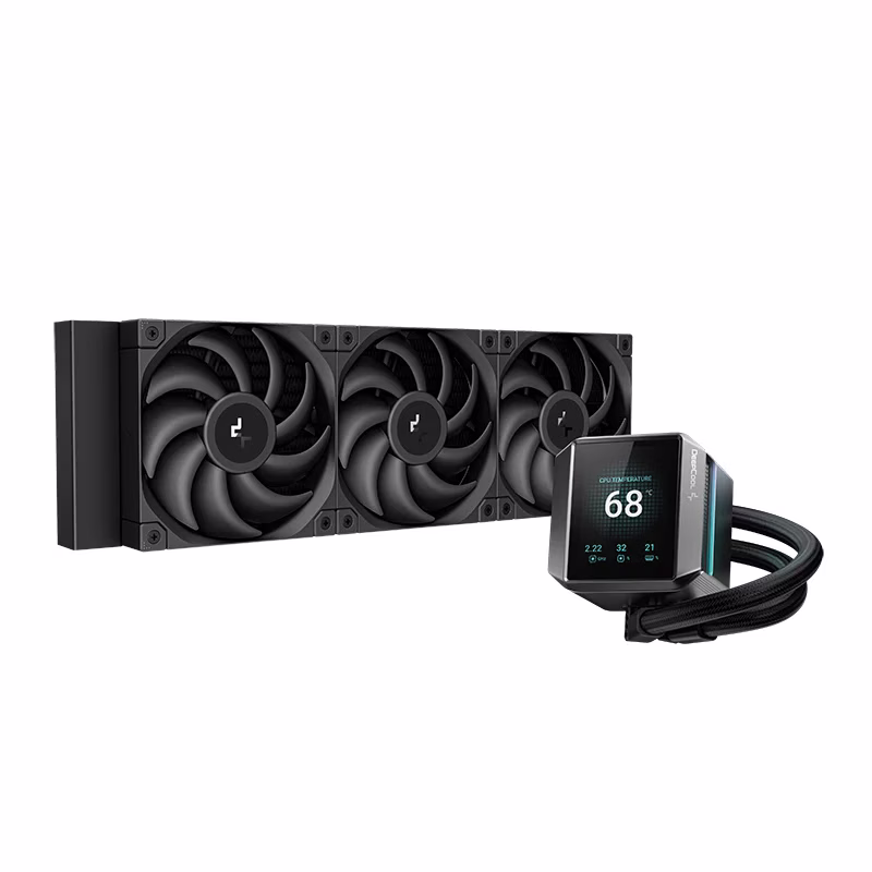 DeepCool Mystique 360 Liquid CPU Cooler, 2.8" TFT LCD Screen, 360mm Radiator, 120mm Fan Size, 2150 RPM Fan Speed, 72.45 CFM Fan Airflow, 3400 RPM Pump Speed, FDB Fan, Black | R-LX750-BKDSNMP-G-1 thumbnail 5