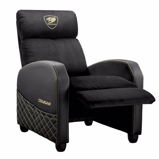 COUGAR Ranger Elite Gaming Sofa, Breathable Velvet Fabric, Side pocket for starage, Foldable Footrest and Reclining Backrest | 3MRAEGLB.0001 thumbnail 4