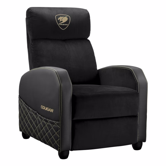 COUGAR Ranger Elite Gaming Sofa, Breathable Velvet Fabric, Side pocket for starage, Foldable Footrest and Reclining Backrest | 3MRAEGLB.0001 thumbnail 2