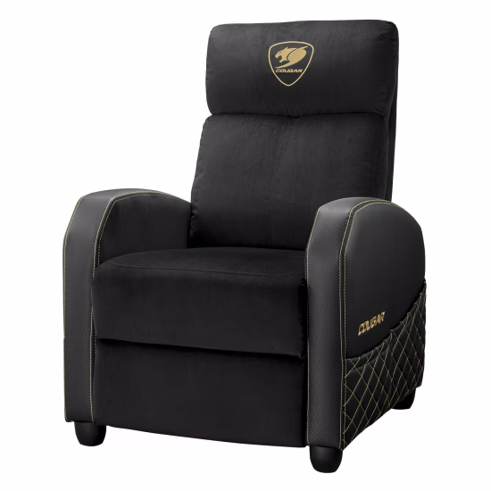 COUGAR Ranger Elite Gaming Sofa, Breathable Velvet Fabric, Side pocket for starage, Foldable Footrest and Reclining Backrest | 3MRAEGLB.0001 – Buy Online