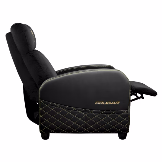 COUGAR Ranger Elite Gaming Sofa, Breathable Velvet Fabric, Side pocket for starage, Foldable Footrest and Reclining Backrest | 3MRAEGLB.0001 thumbnail 7