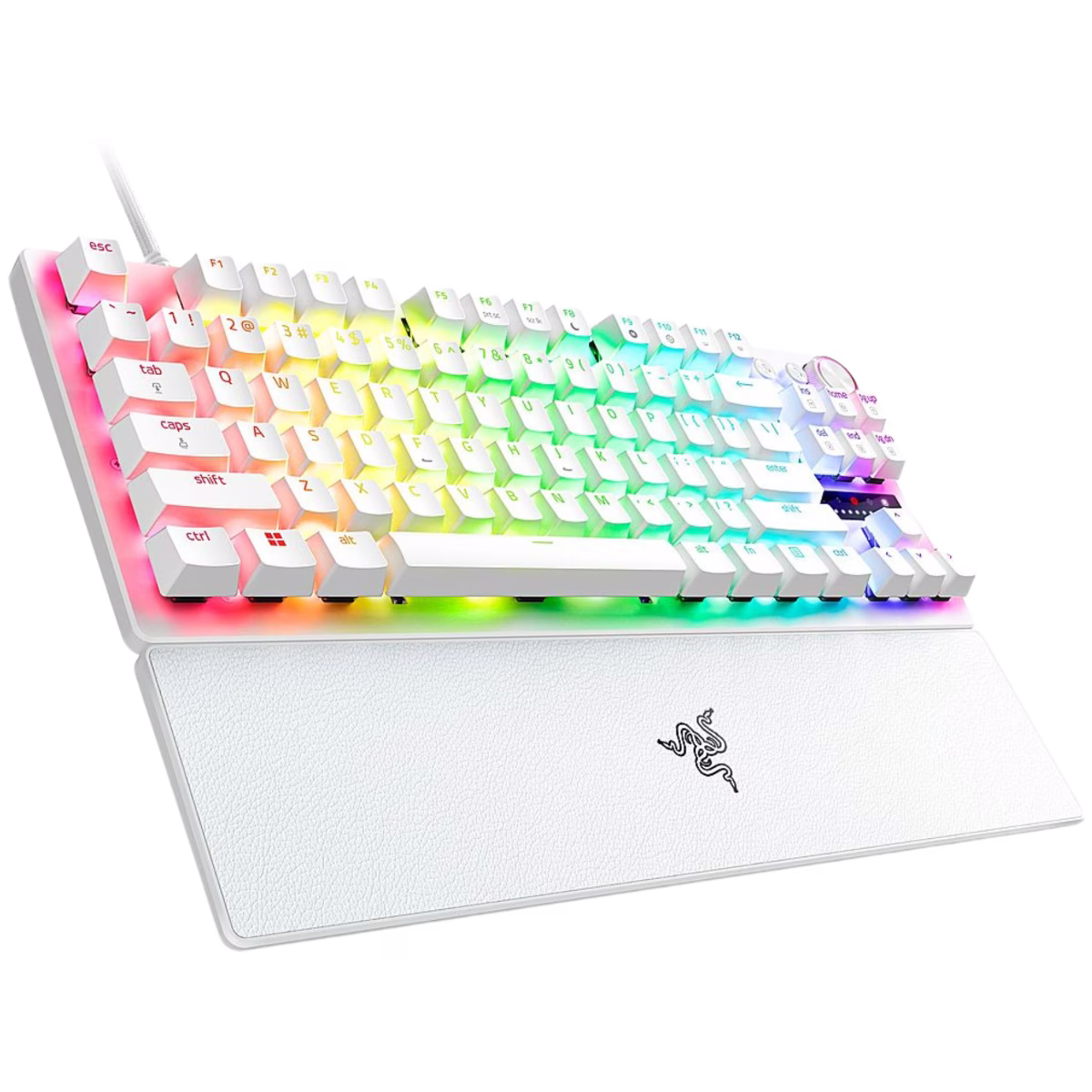 Razer Huntsman V3 Pro Tenkeyless - US - White Tenkeyless Analog Optical Esports Keyboard | RZ03-04981700-R3M1 thumbnail 4