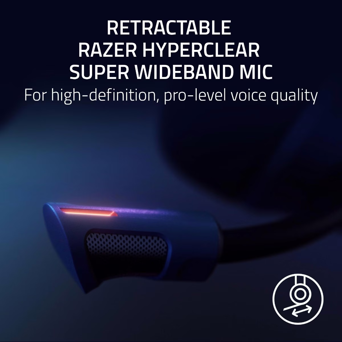 Razer Kraken V4 Pro Wireless Gaming Headset, OLED Control Hub, HD Haptics, 2.4GHz Wireless, Bluetooth, USB - 3.5 mm, Super Wideband Mic, For PC, Mac, PS5, Black | RZ04-05160100-R3M1 thumbnail 2