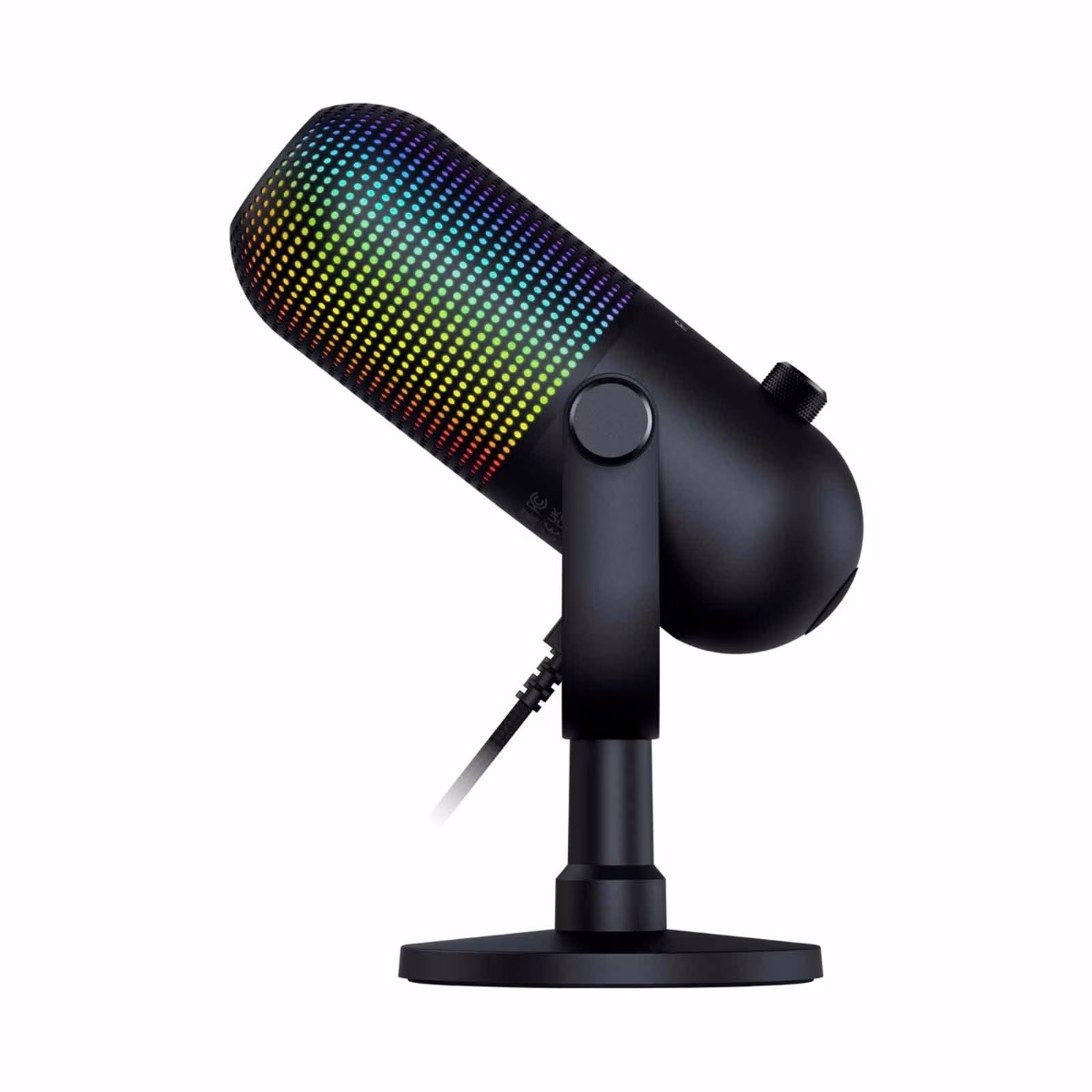 Razer Seiren V3 Chroma Condenser Microphone, 16mm Condenser Capsule, Supercardioid Polar Patterns, Multi-Function Tap-to-Mute Sensor, Type-A to Type-C USB, Black | RZ19-05060100-R3M1 thumbnail 6