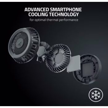 Razer Chroma MagSafe Compatible Phone Cooler, Advanced Smartphone Cooling Technology, Twelve RGB LEDs, USB Type-C Power Cable, 7 Blade Fan, Up to 6400 Rpm, For iPhone Only | RC21-01790100-R3M1 thumbnail 4