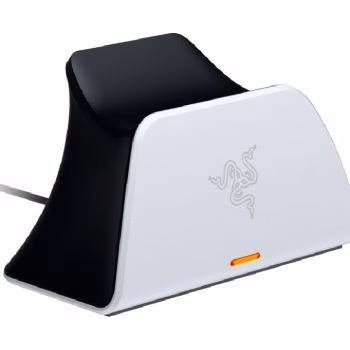 Razer Universal Quick Charging Stand for PS5, Curved Cradle Design, Matches Your PS5 DualSense Wireless Controller, Powered by USB, White | RC21-01900100-R3M1 thumbnail 3