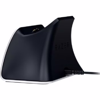 Razer Universal Quick Charging Stand for PS5, Curved Cradle Design, Matches Your PS5 DualSense Wireless Controller, Powered by USB, White | RC21-01900100-R3M1 image