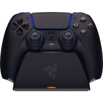 Razer Universal Quick Charging Stand for PS5, Curved Cradle Design, Matches Your PS5 DualSense Wireless Controller, Powered by USB, Midnight Black | RC21-01900200-R3M1 thumbnail 4