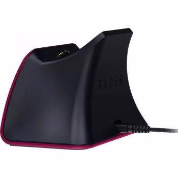 Razer Universal Quick Charging Stand for PS5, Curved Cradle Design, Matches Your PS5 DualSense Wireless Controller, Powered by USB, Cosmic Red | RC21-01900300-R3M1 thumbnail 3