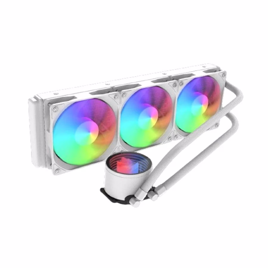 Redragon CCW-3013 ARGB 360 White AIO Liquid CPU Cooler, White | CCW-3013W image