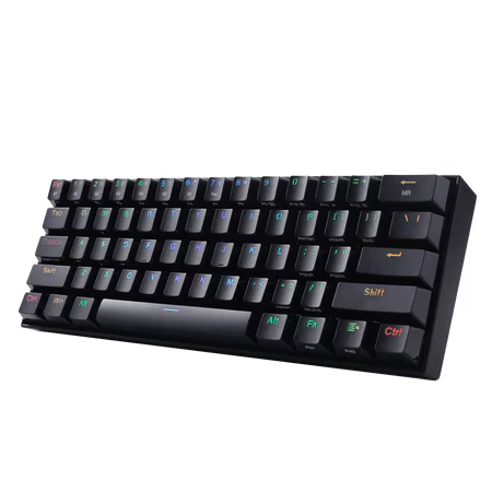Redragon K530 PRO Draconic 60% Compact RGB Wireless Mechanical Keyboard, 61 Keys Tenkeyless Designed 5.0 Bluetooth Gaming Keyboard and 16.8 Million RGB Lighting for PC, Tablet, Cell Phone | K530RGB-PRO – Buy Online