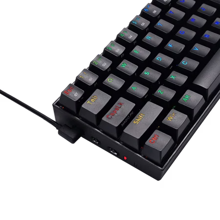 Redragon K530 PRO Draconic 60% Compact RGB Wireless Mechanical Keyboard, 61 Keys Tenkeyless Designed 5.0 Bluetooth Gaming Keyboard and 16.8 Million RGB Lighting for PC, Tablet, Cell Phone | K530RGB-PRO thumbnail 2