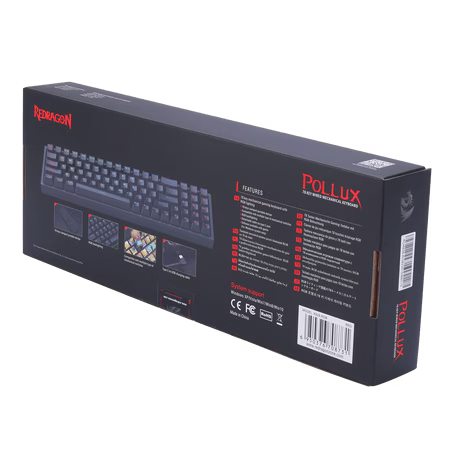 Redragon K628 Pollux 75% Wired RGB Gaming Keyboard, Red switch| K628-RGB thumbnail 5