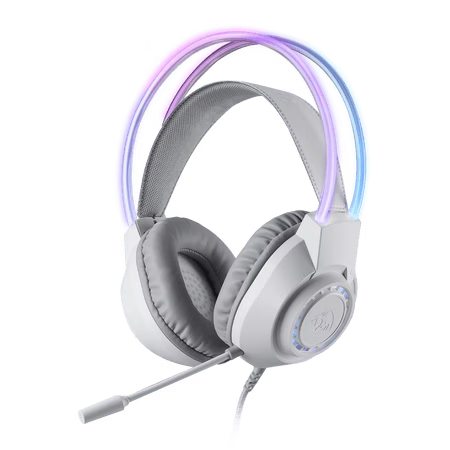 Redragon SCREAM H231 Wired Gaming Headset, White | H231W-RGB – Buy Online