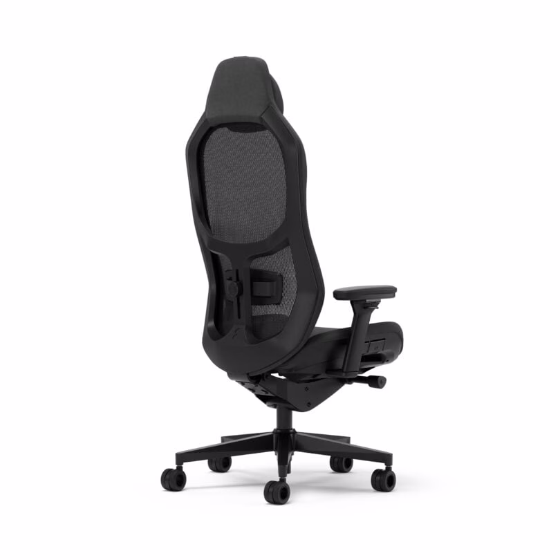 Fractal Refine Gaming Chair Mesh Dark, Glass fiber reinforced (20-30%) PP/PA Frame, Cold Cured Foam Mesh, Premium construction, Fluid movement, Fabric Light | FD-CH-RE1M-01 thumbnail 6