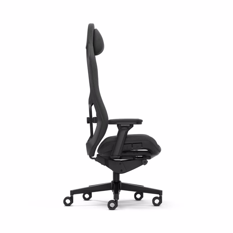 Fractal Refine Gaming Chair Mesh Dark, Glass fiber reinforced (20-30%) PP/PA Frame, Cold Cured Foam Mesh, Premium construction, Fluid movement, Fabric Light | FD-CH-RE1M-01 thumbnail 4