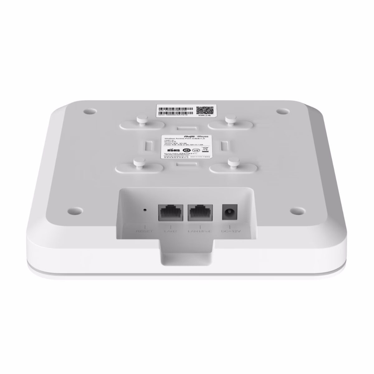 Ruijie RG-RAP2260(G) Reyee Wi-Fi 6 AX1800 Ceiling Access Point, Wi-Fi 6, 1775Mbps, Dual-band, 2x GE Ports, Hospitality, Enterprise, Education, Government, Retail, etc. | RG-RAP2260(G) thumbnail 4