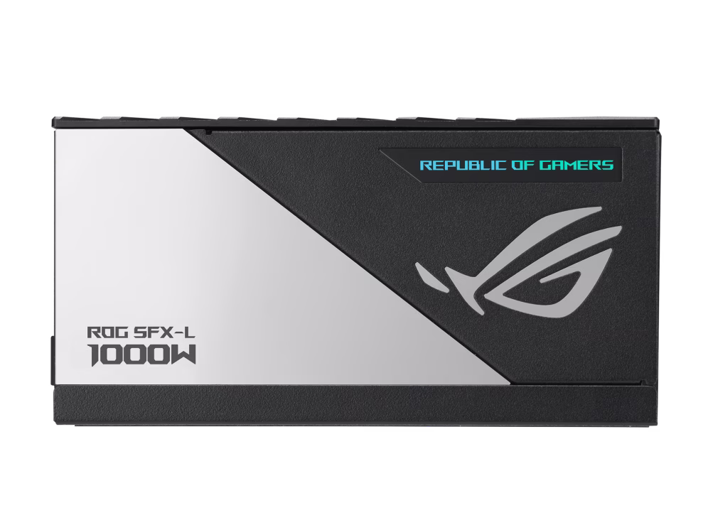 Asus Rog Loki SFX-L 1000W Power Supply Unit, 80 Plus Platinum, Fully Modular, PCIe Gen 5.0, 120mm ARGB-Illuminated Fan & Aura Sync, ROG Heatsinks, 0dB Fan Button, Black | 90YE00N1-B0NA00 thumbnail 3