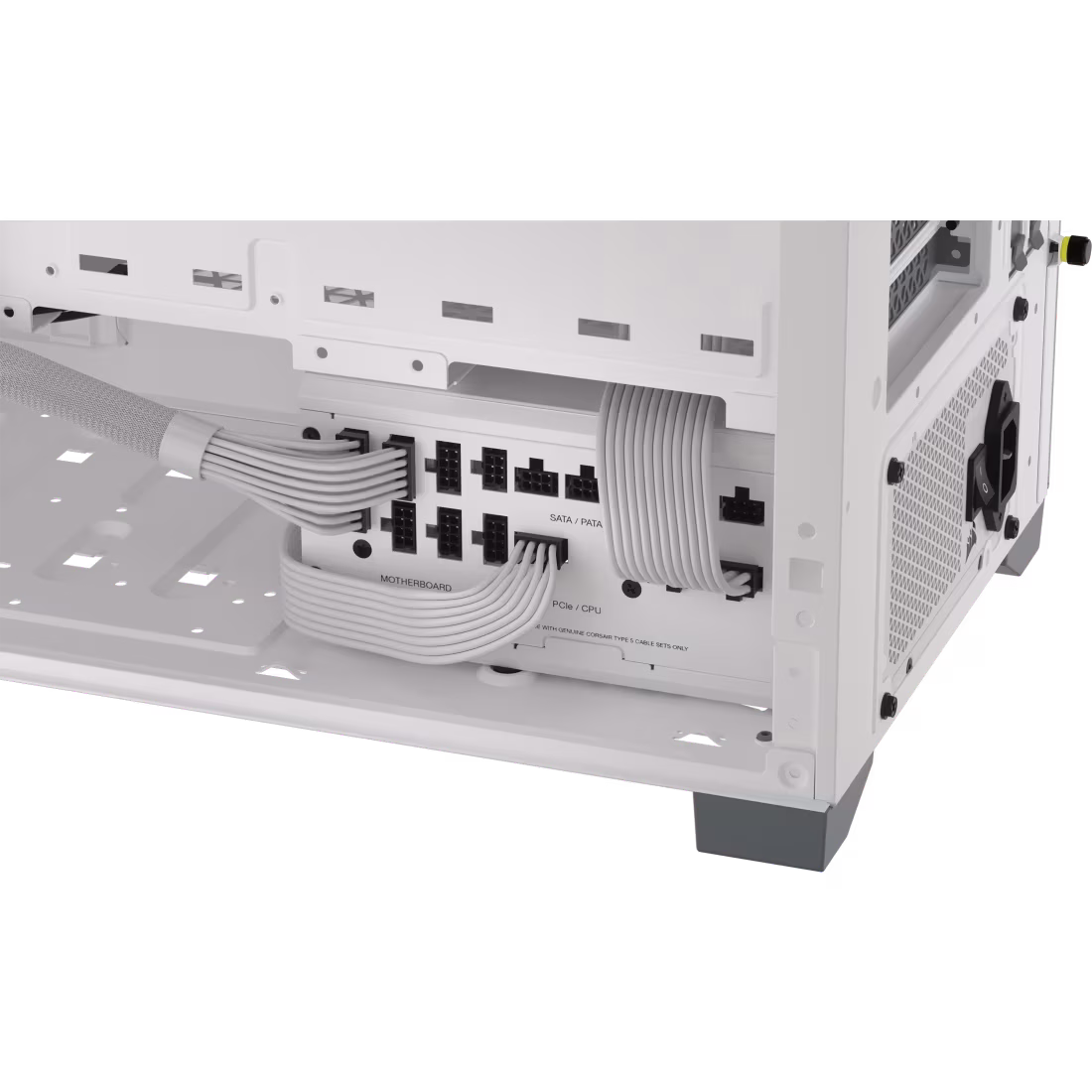 Corsair RM1000x SHIFT 80 PLUS Gold Fully Modular ATX Power Supply, 1000W, 80 PLUS Gold, FDB Bearing Technology, White (UK) | CP-9020275-UK thumbnail 5