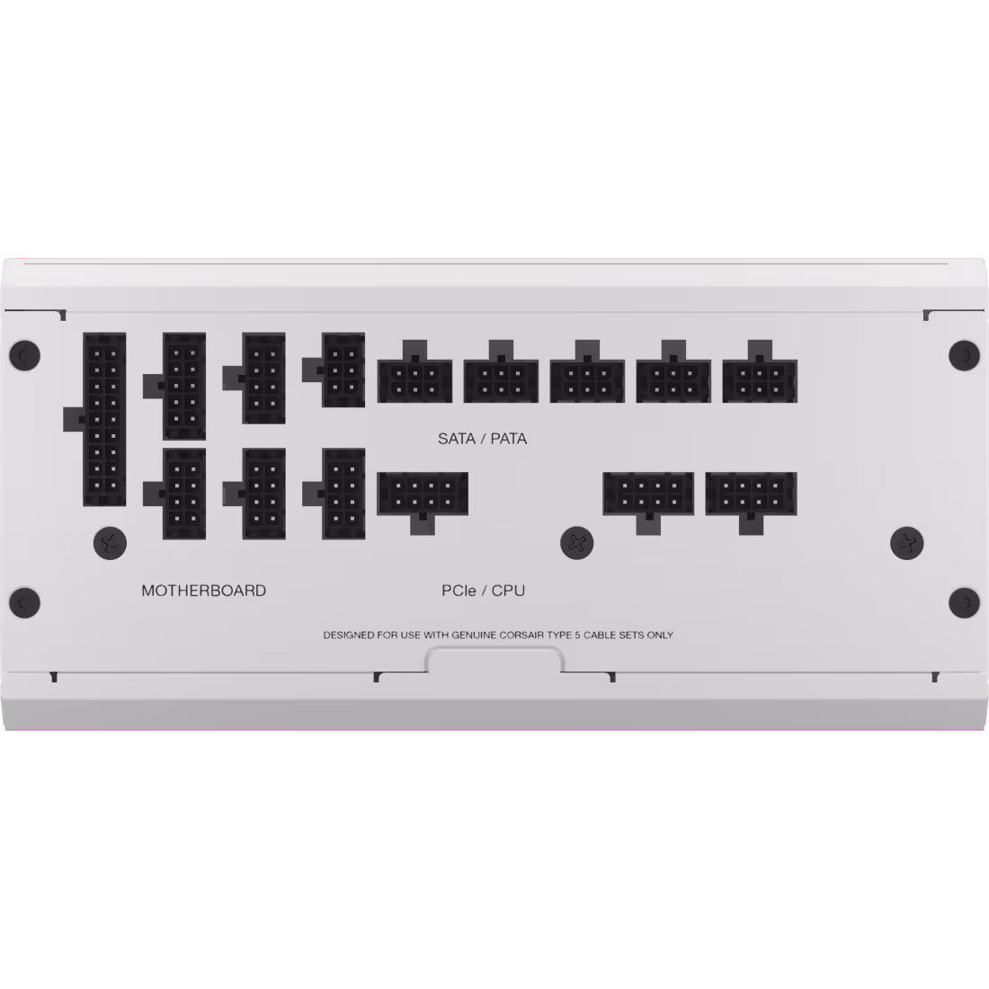 Corsair RM1000x SHIFT 80 PLUS Gold Fully Modular ATX Power Supply, 1000W, 80 PLUS Gold, FDB Bearing Technology, White (UK) | CP-9020275-UK thumbnail 4