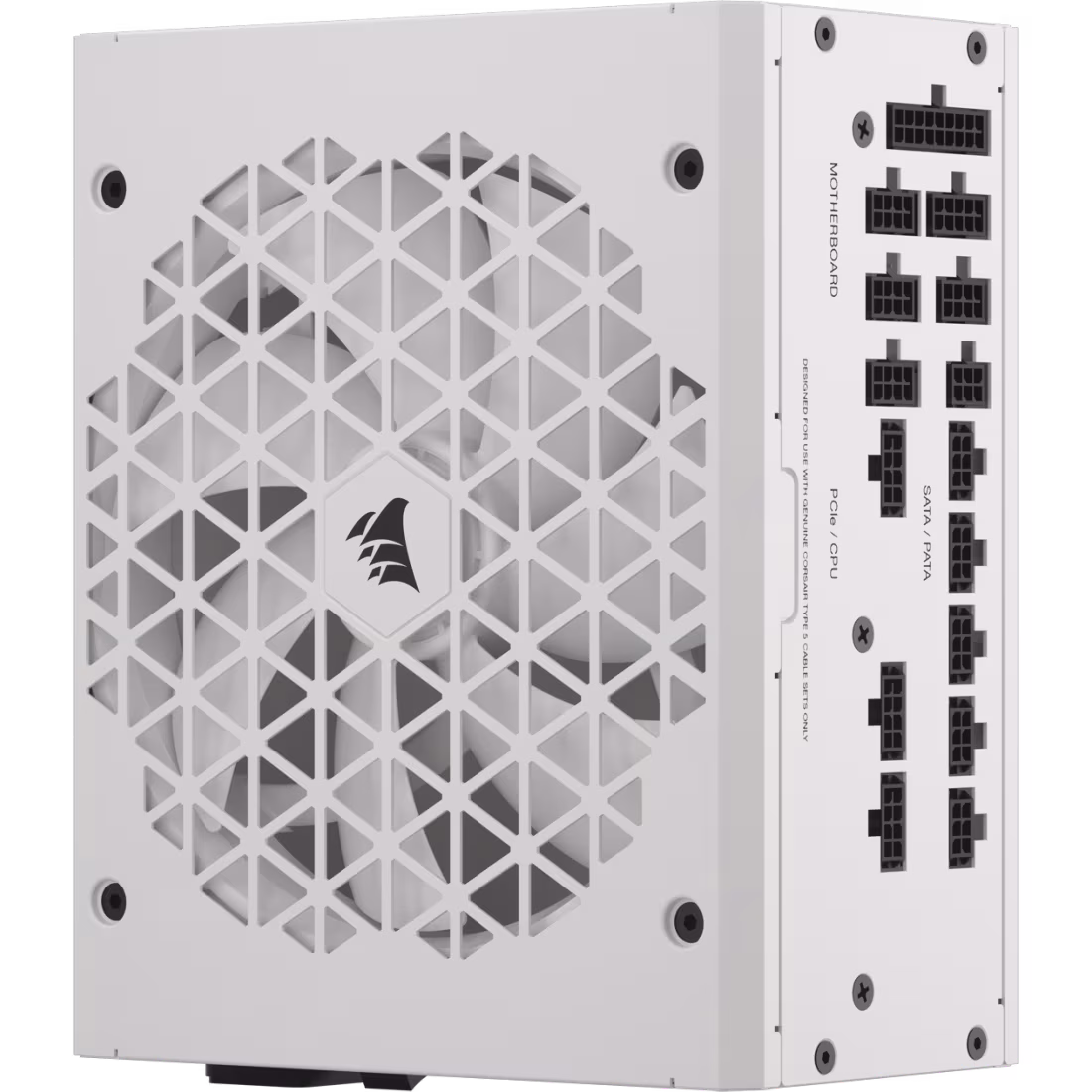 Corsair RM1000x SHIFT 80 PLUS Gold Fully Modular ATX Power Supply, 1000W, 80 PLUS Gold, FDB Bearing Technology, White (UK) | CP-9020275-UK thumbnail 3