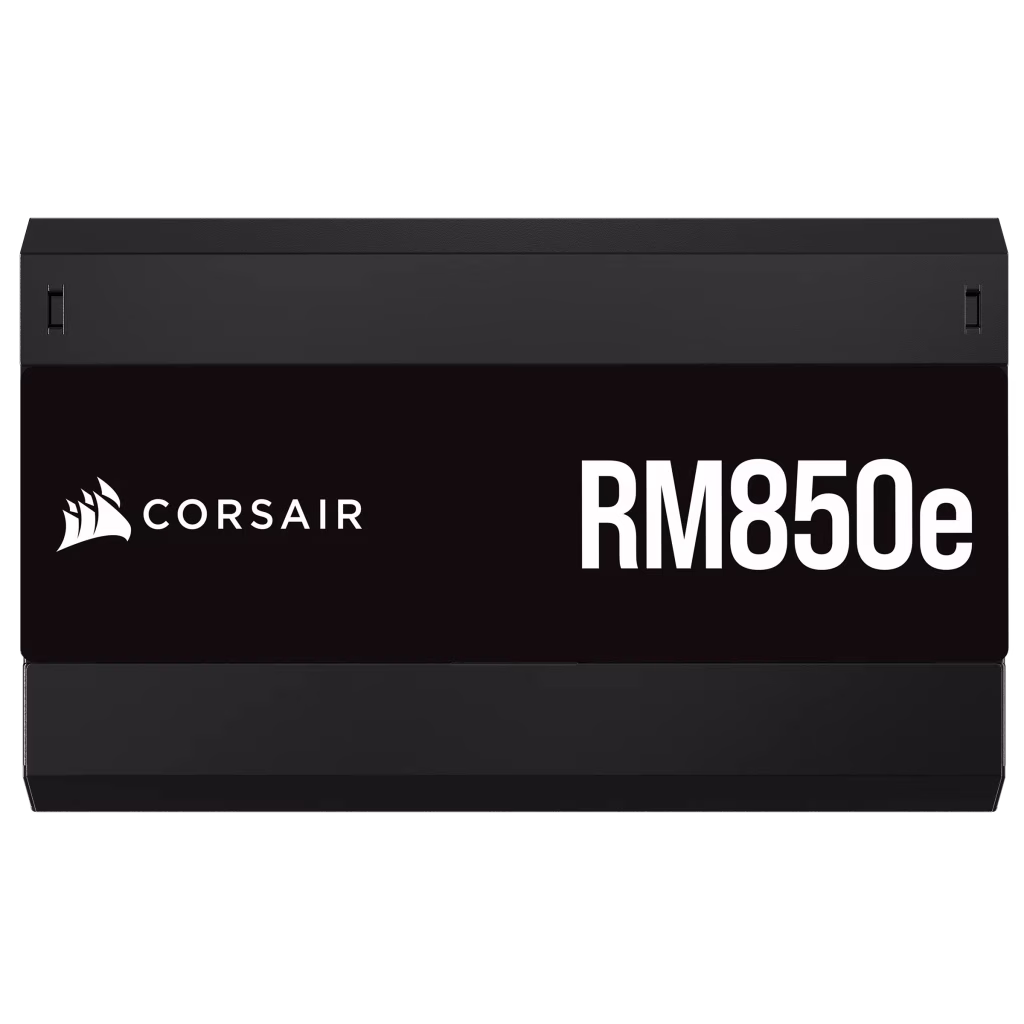 Corsair RMe Series RM850e Fully Modular Low-Noise ATX Power Supply, 850 W, 7x SATA, 4x PATA, 2x EPS, 80 GOLD PLUS Efficiency, Zero RPM Mode | CP-9020263-UK image