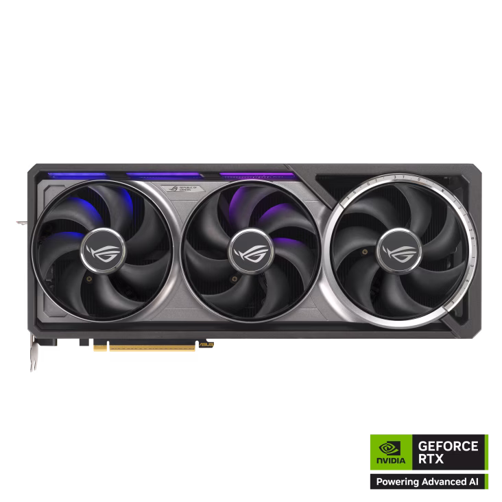 ASUS ROG Astral NVIDIA GeForce RTX 5080 16GB GDDR7 OC Edition Graphic card, DLSS4, 16GB GDDR7, 10752 CUDA Cores, 30 Gbps 256-bit, PCI E 5.0, Quad-fan, Black | 90YV0LV0-M0NA00 thumbnail 2