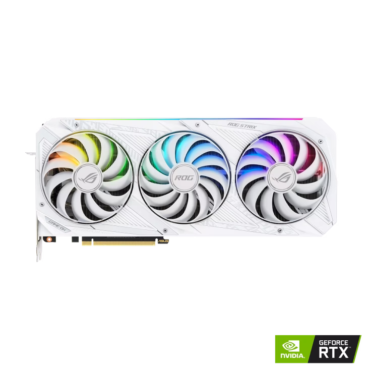 ROG Strix GeForce RTX??? 3070 White Edition Graphic card, PCI, ARGB, 7680 x 4320,  8GB GDDR6,  OpenGL??4.6, 256-bit | 90YV0FR9-M0NA00 thumbnail 2