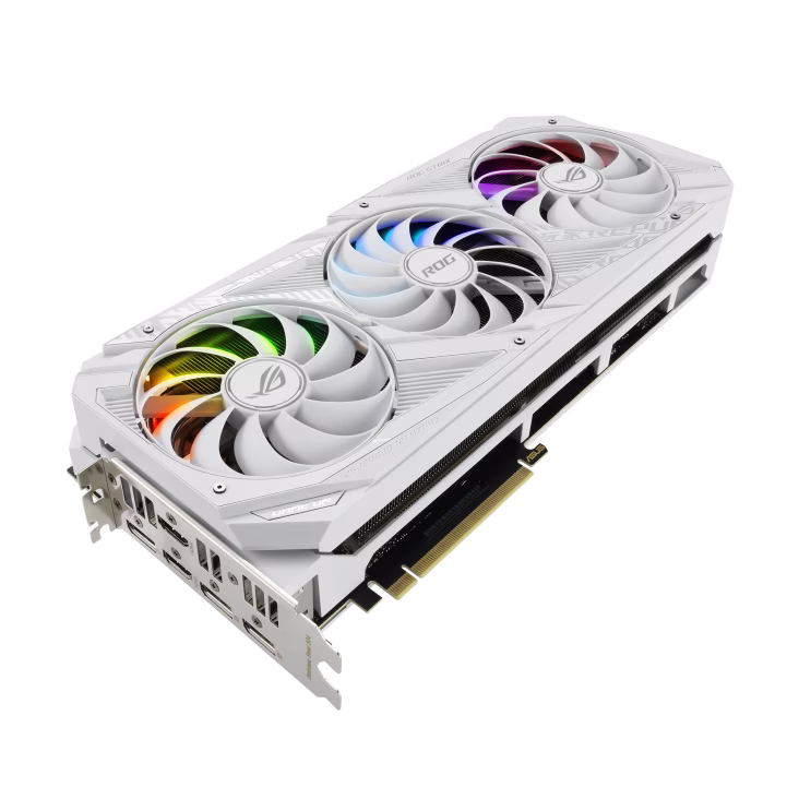 ROG Strix GeForce RTX??? 3070 White Edition Graphic card, PCI, ARGB, 7680 x 4320,  8GB GDDR6,  OpenGL??4.6, 256-bit | 90YV0FR9-M0NA00 thumbnail 4