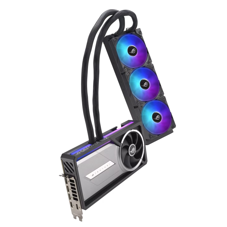 ASUS NVIDIA GeForce RTX 5090 ROG Astral LC OC 32GB GDDR7 PCI-Express Graphics Card, 2610MHz, Memory 16GB 28000MHz GDDR7, Cuda Cores: 10752, VR Ready, PhysX/CUDA Enabled, NVIDIA Blackwell, 4nm Process, Real-Time Ray Tracing, DLSS 4 | 90YV0LW2-M0NA00 thumbnail 4