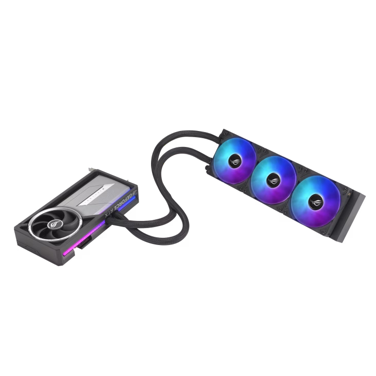 ASUS NVIDIA GeForce RTX 5090 ROG Astral LC OC 32GB GDDR7 PCI-Express Graphics Card, 2610MHz, Memory 16GB 28000MHz GDDR7, Cuda Cores: 10752, VR Ready, PhysX/CUDA Enabled, NVIDIA Blackwell, 4nm Process, Real-Time Ray Tracing, DLSS 4 | 90YV0LW2-M0NA00 thumbnail 5