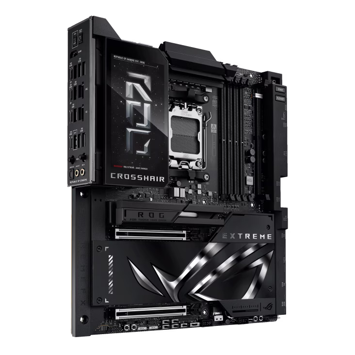 ASUS ROG CROSSHAIR X870E EXTREME AM5 E-ATX Gaming Motherboard, Gen 5, 20+2+2 Power Stages, DDR5, PCIe 5.0, 5x M.2, 5G & 10G LAN, Wi-Fi 7, USB4 Type-C, Full Color 5inch LCD Display, AI Overclocking & Networking | 90MB1LB0-M0EAY0 thumbnail 3