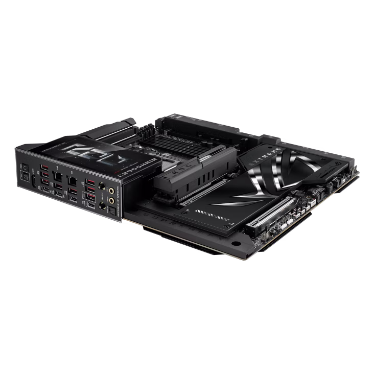 ASUS ROG CROSSHAIR X870E EXTREME AM5 E-ATX Gaming Motherboard, Gen 5, 20+2+2 Power Stages, DDR5, PCIe 5.0, 5x M.2, 5G & 10G LAN, Wi-Fi 7, USB4 Type-C, Full Color 5inch LCD Display, AI Overclocking & Networking | 90MB1LB0-M0EAY0 thumbnail 7