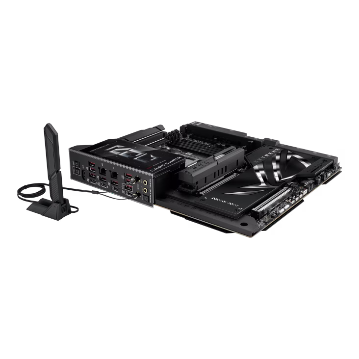 ASUS ROG CROSSHAIR X870E EXTREME AM5 E-ATX Gaming Motherboard, Gen 5, 20+2+2 Power Stages, DDR5, PCIe 5.0, 5x M.2, 5G & 10G LAN, Wi-Fi 7, USB4 Type-C, Full Color 5inch LCD Display, AI Overclocking & Networking | 90MB1LB0-M0EAY0 thumbnail 8