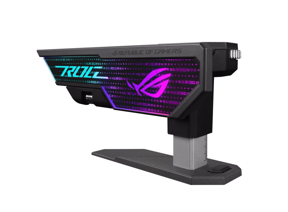 ASUS ROG Herculx Graphics Card Holder, Embedded 3D ARGB element is compatible with Aura Sync | 90DA0020-B09000 thumbnail 3