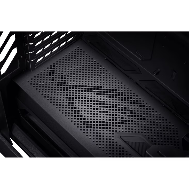 ASUS ROG Hyperion GR701 BTF Edition E-ATX PC Case, Tempered Glass Side Panels, Up to 420mm Dual Radiator, 4x140mm Fans, Metal GPU Holder, Component Storage, ARGB Fan Hub, 60W Fast Charging, Back to Future, Black | 90DC00F0-B39020 thumbnail 11