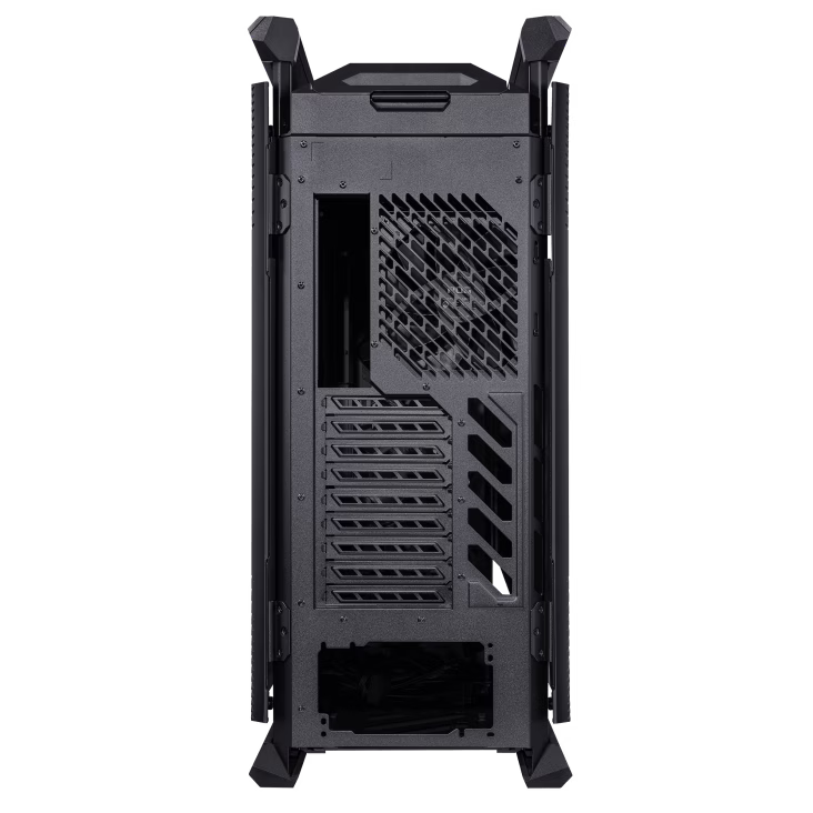 ASUS ROG Hyperion GR701 BTF Edition E-ATX PC Case, Tempered Glass Side Panels, Up to 420mm Dual Radiator, 4x140mm Fans, Metal GPU Holder, Component Storage, ARGB Fan Hub, 60W Fast Charging, Back to Future, Black | 90DC00F0-B39020 thumbnail 13