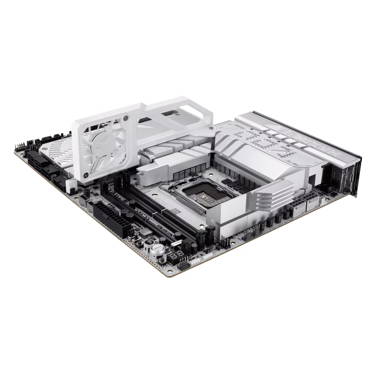 ASUS ROG MAXIMUS Z890 APEX  LGA1851 DDR5 Motherboard, 2x DIMM slots, max.128GB, DDR5 up to 9600+ MT/s (OC),  6x M.2 slots and 4 x SATA 6Gb/s, Wi-Fi 7, BT v5.4, White | 90MB1IP0-M0EAY0 thumbnail 7