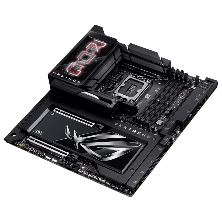 ASUS ROG Maximus Z890 Extreme LGA 1851 ATX Motherboard, Intel Z890 Chipset, 4x DDR5 DIMM, Up to 192GB Max Memory, Wi-Fi 7 & BT 5.4, 2x PCIe 5.0 x16 Slots, 6x M.2, 5 inch LCD Display | 90MB1IA0-M0EAY0 thumbnail 4