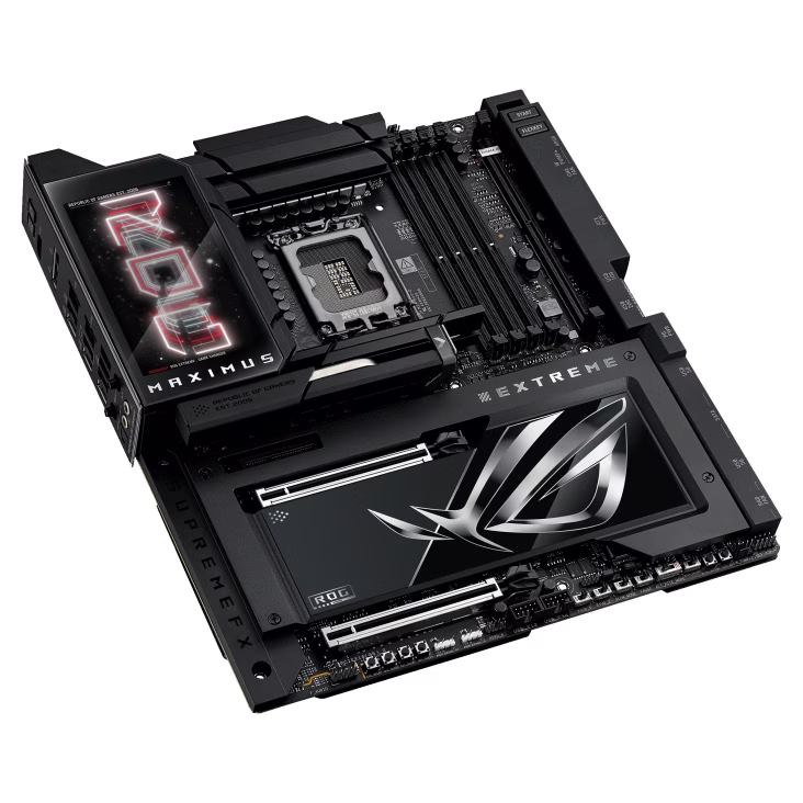 ASUS ROG Maximus Z890 Extreme LGA 1851 ATX Motherboard, Intel Z890 Chipset, 4x DDR5 DIMM, Up to 192GB Max Memory, Wi-Fi 7 & BT 5.4, 2x PCIe 5.0 x16 Slots, 6x M.2, 5 inch LCD Display | 90MB1IA0-M0EAY0 thumbnail 7