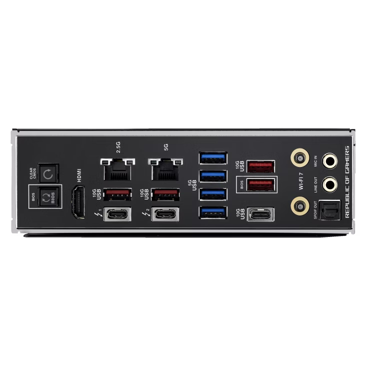 ASUS ROG MAXIMUS Z890 HERO LGA1851 ATX Motherboard, 4x DIMM slots, max. 192GB, DDR5, 6x M.2 slots and 4x SATA 6Gb/s, PCIe 5.0, Wi-Fi 7 & BT | 90MB1ID0-M0EAY0 thumbnail 13