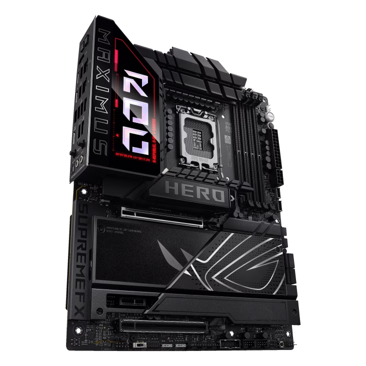 ASUS ROG MAXIMUS Z890 HERO LGA1851 ATX Motherboard, 4x DIMM slots, max. 192GB, DDR5, 6x M.2 slots and 4x SATA 6Gb/s, PCIe 5.0, Wi-Fi 7 & BT | 90MB1ID0-M0EAY0 thumbnail 8