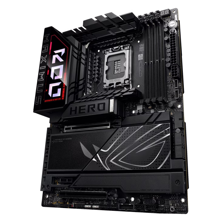 ASUS ROG MAXIMUS Z890 HERO LGA1851 ATX Motherboard, 4x DIMM slots, max. 192GB, DDR5, 6x M.2 slots and 4x SATA 6Gb/s, PCIe 5.0, Wi-Fi 7 & BT | 90MB1ID0-M0EAY0 thumbnail 9