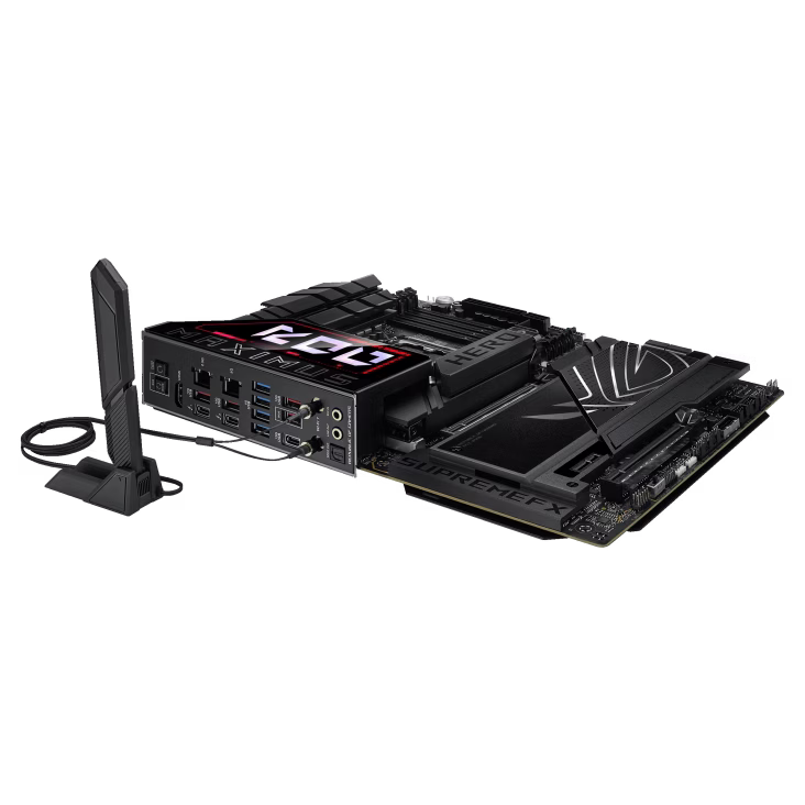 ASUS ROG MAXIMUS Z890 HERO LGA1851 ATX Motherboard, 4x DIMM slots, max. 192GB, DDR5, 6x M.2 slots and 4x SATA 6Gb/s, PCIe 5.0, Wi-Fi 7 & BT | 90MB1ID0-M0EAY0 thumbnail 11